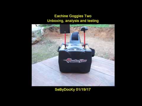 Eachine Goggles 2 unboxing analysis and testing (Courtesy Banggood) - UC_aqLQ_BufNm_0cAIU8hzVg