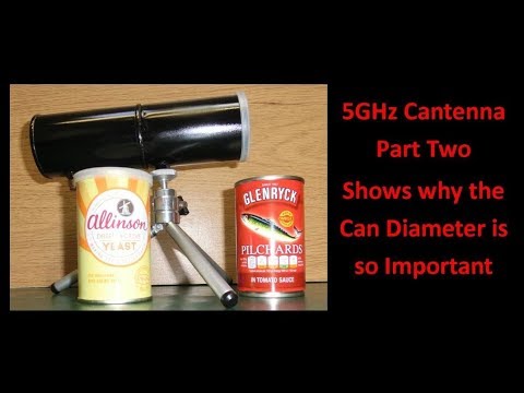 5GHz Cantenna Part Two Shows why the Can Diameter is so Important - UCHqwzhcFOsoFFh33Uy8rAgQ