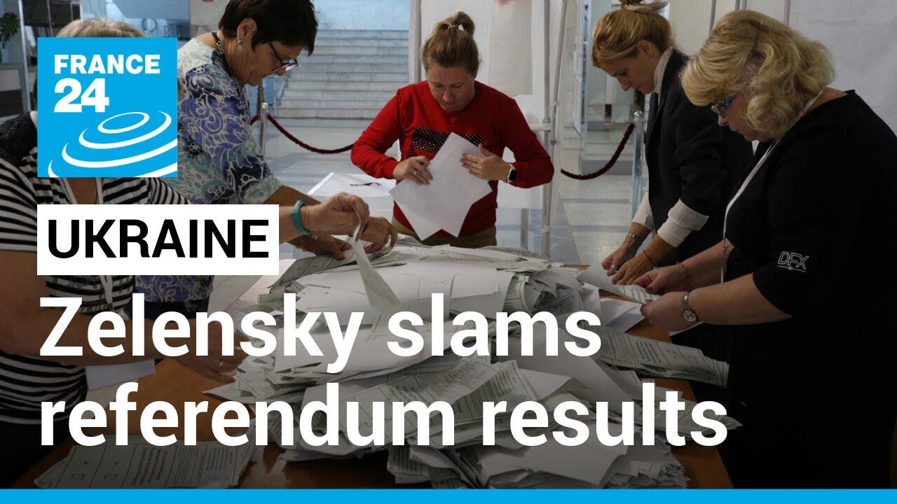 Live: Zelensky slams pro-Russian referendum results as ‘farce’ • FRANCE 24 English