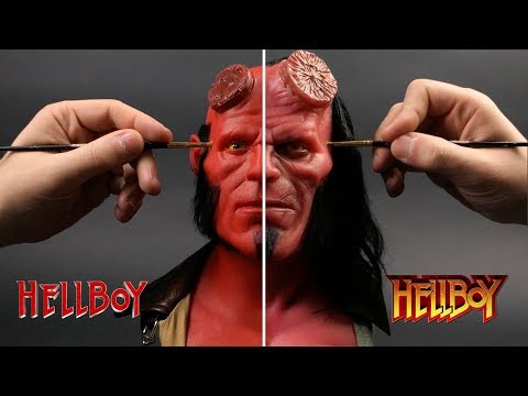 Hellboy Sculpture Timelapse - Perlman vs Harbour - UCq67A47sBJLY-KtRjjExdfw