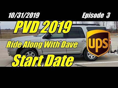UPS PVD 2019 Ride Along With Dave In Central Iowa Episode 3 Start Date