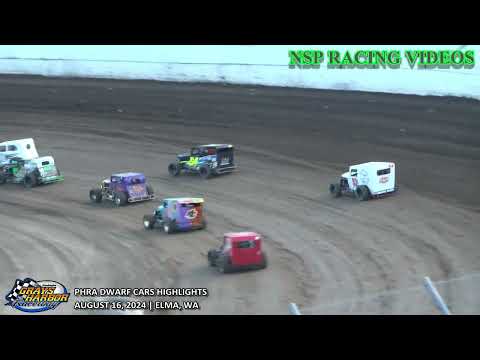 August 16, 2024 PHRA Dwarf Cars Highlights Grays Harbor Raceway - dirt track racing video image