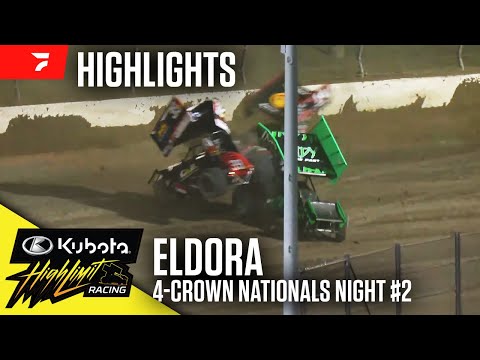 4-Crown Friday | Kubota High Limit Racing at Eldora Speedway 9/19/25 | Highlights - dirt track racing video image