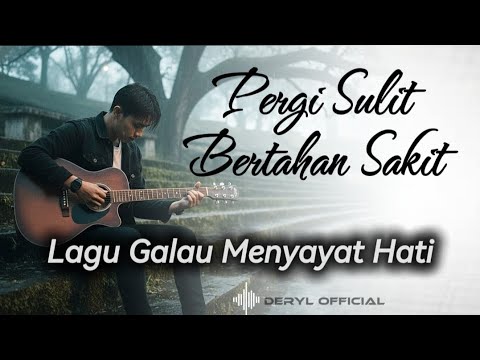 PERGI SULIT BERTAHAN SAKIT - deryl official | Lagu Galau Menyayat Hati (Original Lyrics Video)