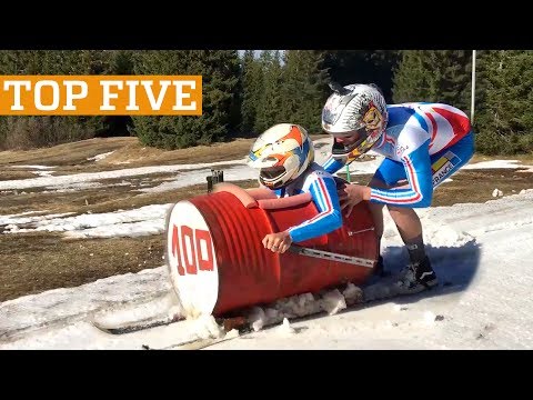 TOP FIVE: Home Made Bobsled, Tricking & Cycling | PEOPLE ARE AWESOME 2017 - UCIJ0lLcABPdYGp7pRMGccAQ