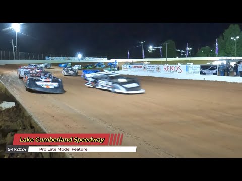 Lake Cumberland Speedway - Pro Late Model Feature - 5/11/2024 - dirt track racing video image