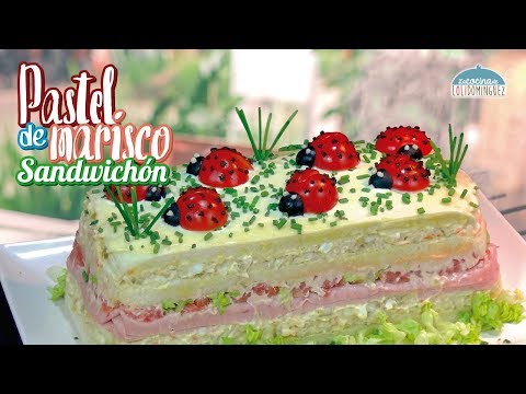 Pastel frio de marisco o Sandwichón de marisco - Pastel con pan de molde - Cocina para todos - UC5ONfXPjWgqElh0NZaRJ1tg