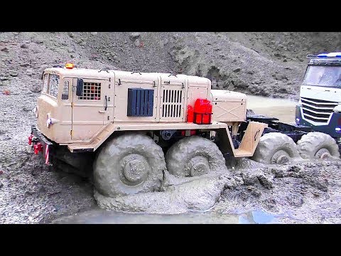 Big RC Adventure! Strong MAZ 537 In Water & Mud! Big new RC Vehicles 2019 In Action!