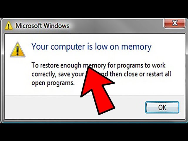 Fix: Computer Is Low On Memory In Windows [2023 Solution]