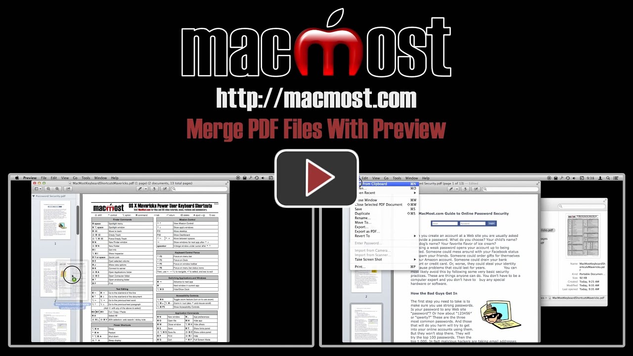 how to merge pdf files mac 10.6.8