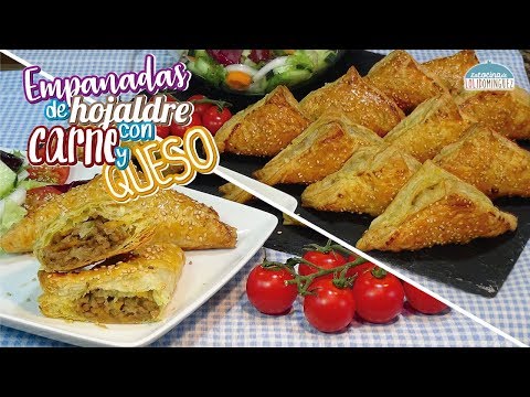 Empanadas de hojaldre rellenas de carne y queso - Como preparar unas empanadas o empanadillas - UC5ONfXPjWgqElh0NZaRJ1tg