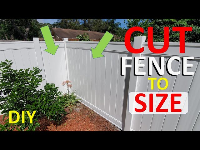 Can You Cut Vinyl Fence Panels?