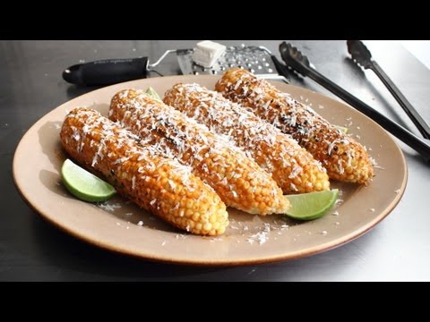 Mexican Grilled Corn "Elote" - Corn with Chili Lime Mayo & Cotija Cheese - UCRIZtPl9nb9RiXc9btSTQNw