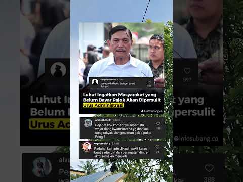 Bikin Geram!!Pejabat yg senang Menyusahkan rakyat!!#fypn#beritaartis #luhutbinsarpandjaitan