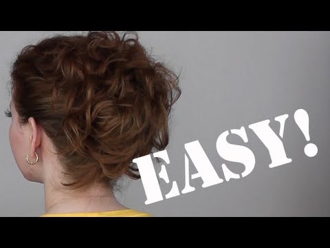 Hair Tutorial: A Quick, Easy and Messy Updo for Curly Hair - UCwQ48S6LdJVdGUM27M0oy4w