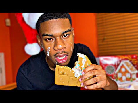 I Made A Gingerbread House WHILE BEING VIOLENTLY HIGH