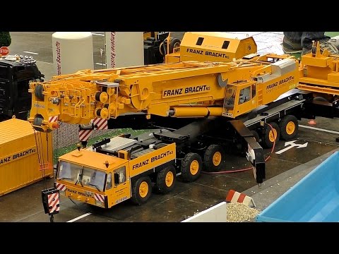 HUGE RC SCALE MODEL CRANE TRUCK FRANZ BRACHT KG DEMAG AC-1200 AT WORK AMAZING / Intermodellbau 2016 - UCH6AYUbtonG7OTskda1_slQ