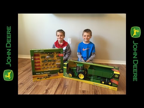 Unboxing - John Deere Tractor and Wagon - Big Farm toy