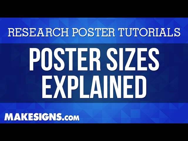 What is the Normal Size of a Poster?