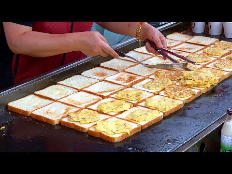 동묘시장 1천원짜리 토스트 / Amazing $1 Toast - Korean Street Food