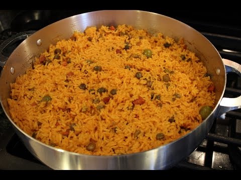 How To Make Authentic Puerto Rican Arroz Con Gandules - Party Rice