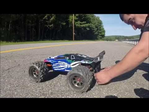 E-Revo brush-less edition - RC Car speed runs with 4s 6s 19/65 and 19/54 gearing - UCqPRkuVCNf5HyqrH1x30gkA