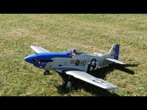 Blue Nose P-51 with Saito FG-20 Maiden Flight - UCLEC1xjMQ-fBWyAD6LqH3ZA