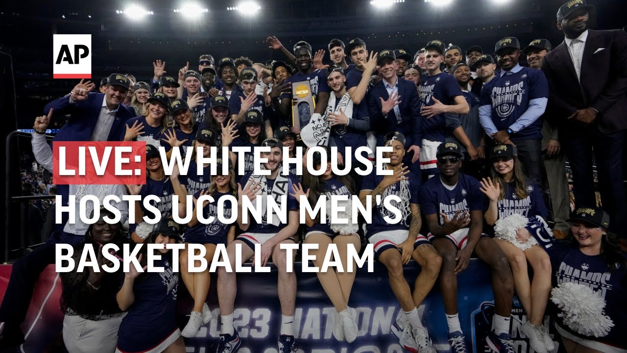 LIVE | UConn men’s basketball team visits the White House