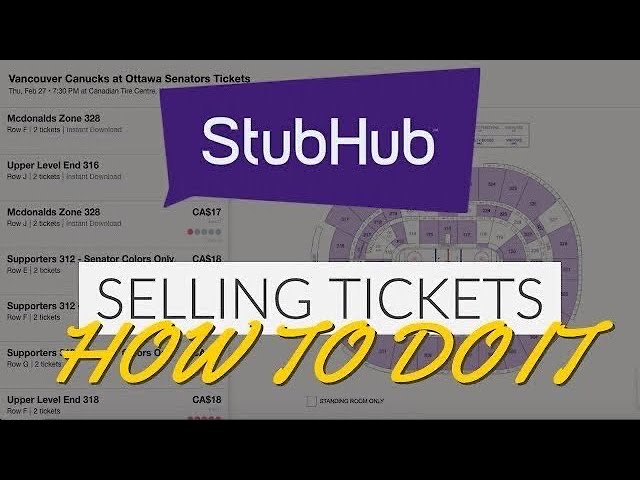 How To Sell NFL Tickets on StubHub
