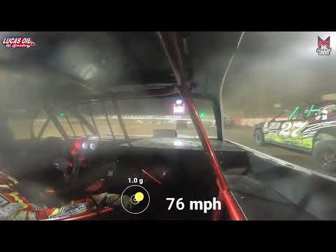 #7 Kyle Hamby - USRA Stock Car - 9-21-2024 Lucas Oil Speedway - In Car Camera - dirt track racing video image