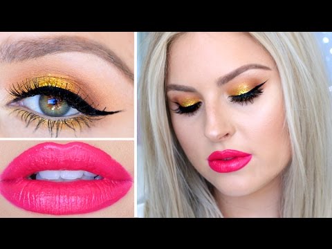 Vibrant Yellow Gold Glitter & Bold Lips! ♡ Chatty Tutorial - UCMpOz2KEfkSdd5JeIJh_fxw