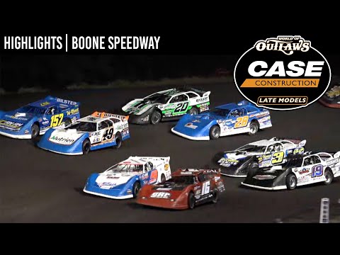 World of Outlaws CASE Late Models at Boone Speedway July 25, 2022 | HIGHLIGHTS - dirt track racing video image