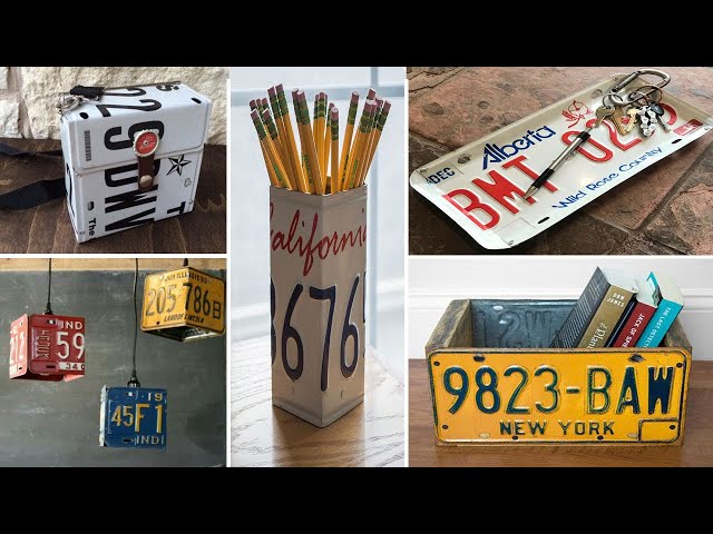 What To Do With Old License Plates - To Get Ideas