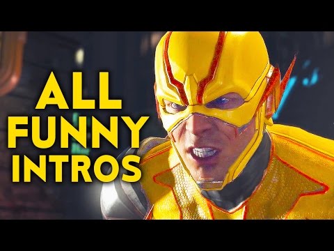 INJUSTICE 2 ALL Funniest Intros Dialogues Funny Character Banter Interaction - UC1bwliGvJogr7cWK0nT2Eag