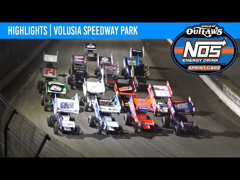 World of Outlaws NOS Energy Drink Sprint Cars | Volusia Speedway Park | March 3, 2024 | HIGHLIGHTS - dirt track racing video image