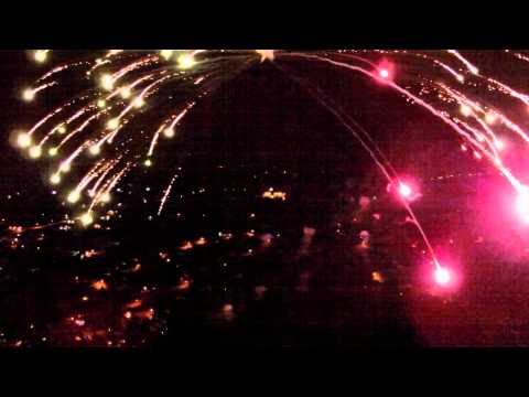 Two Drones in action Fireworks and Lightning 2015 Sinclair Lewis Days Fireworks Sauk Centre - default