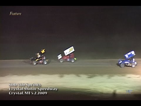 SOD 360 Sprints - Crystal Motor Speedway 5.2.2009 - dirt track racing video image