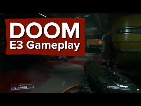 DOOM Gameplay Demo - E3 2015 Bethesda Conference - Finishers, big guns and a chainsaw - UCciKycgzURdymx-GRSY2_dA