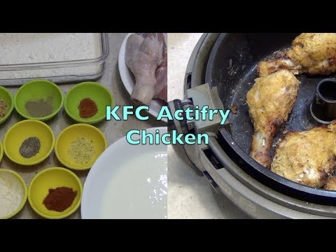 KFC Style Actifry chicken cheekyricho cooking video recipe.1,263