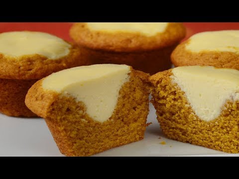 Pumpkin Cream Cheese Muffins Recipe Demonstration - Joyofbaking.com - UCFjd060Z3nTHv0UyO8M43mQ