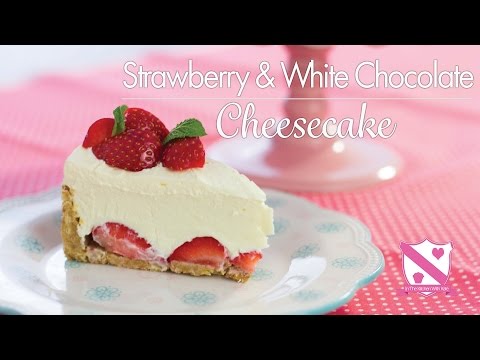 Strawberry & White Chocolate Cheesecake Recipe - In The Kitchen With Kate - UC_b26zavaEoT1ZPkdeuHEQg