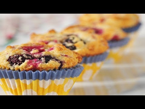 Buttermilk Berry Muffins Recipe Demonstration - Joyofbaking.com - UCFjd060Z3nTHv0UyO8M43mQ