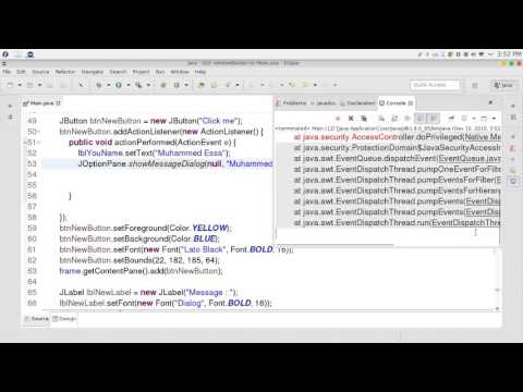 64 JAVA Swing GUI WindowBuilder