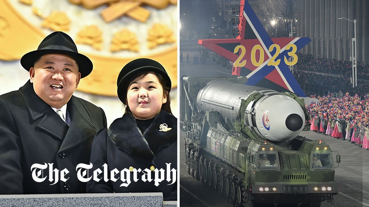 Kim Jong-un showcases missiles in military parade with daughter Kim Ju-ae at his side