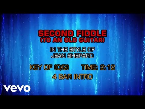 Jean Shepard - Second Fiddle (To An Old Guitar) (Karaoke) - UCQHthJbbEt6osR39NsST13g