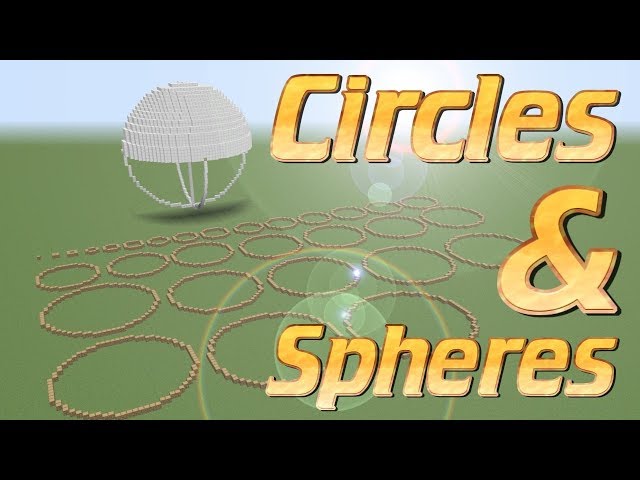 How To Make Circles And Rounds In Minecraft ?