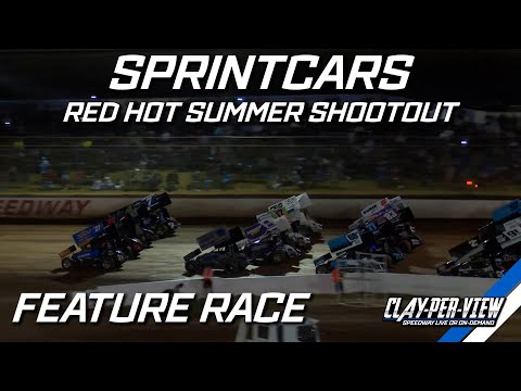 Sprintcars | Red Hot Summer Shootout - A-Main - Toowoomba - 21st Jan 2023 | Clay-Per-View Highlights - dirt track racing video image