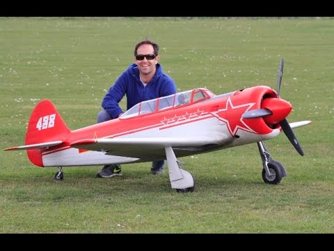 ① GIANT 1/3 SCALE RC YAK 11 - MOKI 400cc 5 CYL RADIAL + ONBOARD CAMS - ALI MACHINCHY AT NLMFC - 2015 - UCMQ5IpqQ9PoRKKJI2HkUxEw