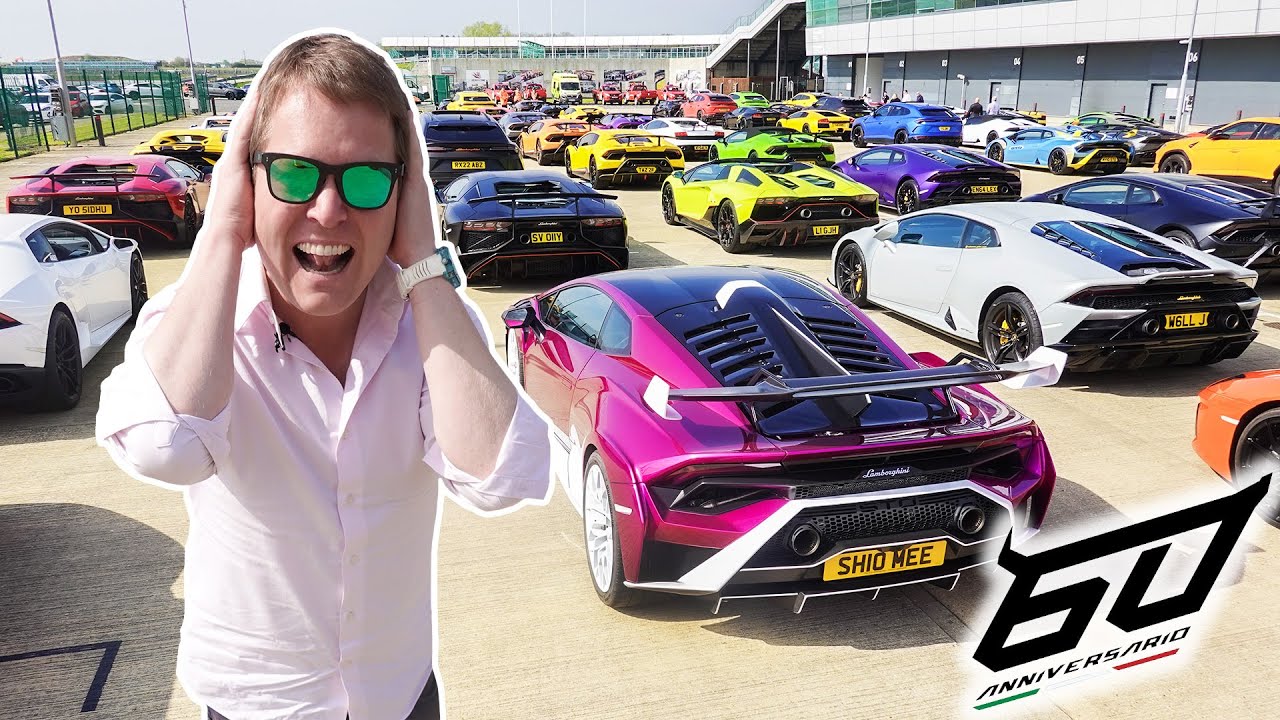 UNREAL! Never Seen a LAMBORGHINI Line-up Like THIS – New World Record