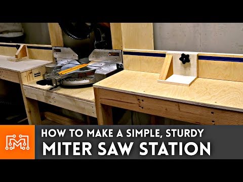 Miter Saw Station // Woodworking How To - UC6x7GwJxuoABSosgVXDYtTw